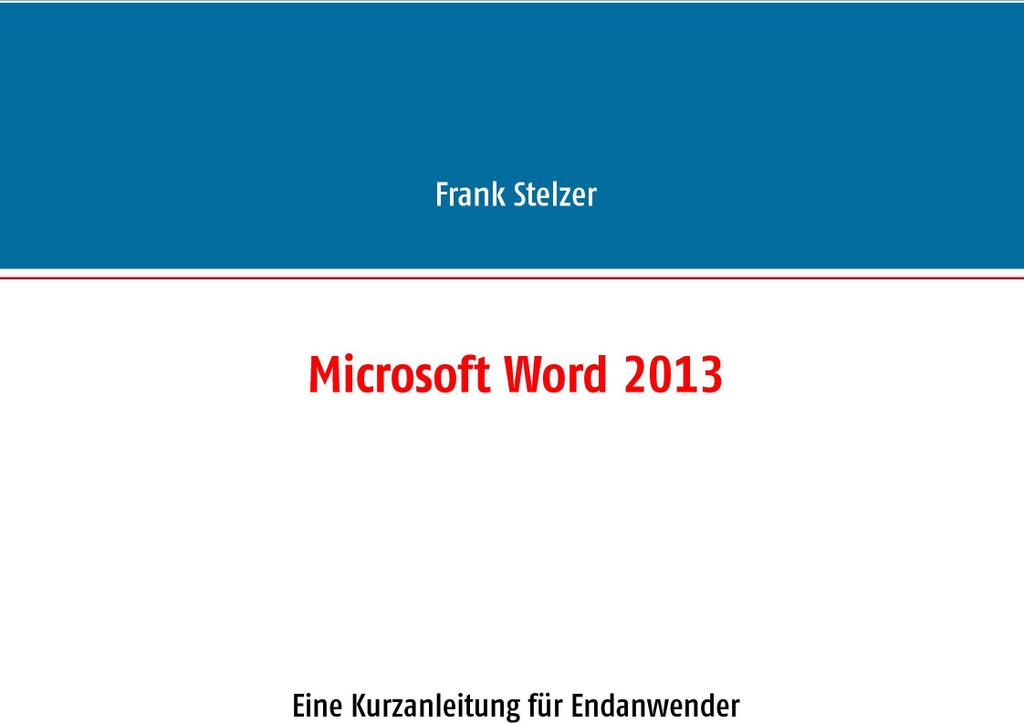Microsoft Word 2013