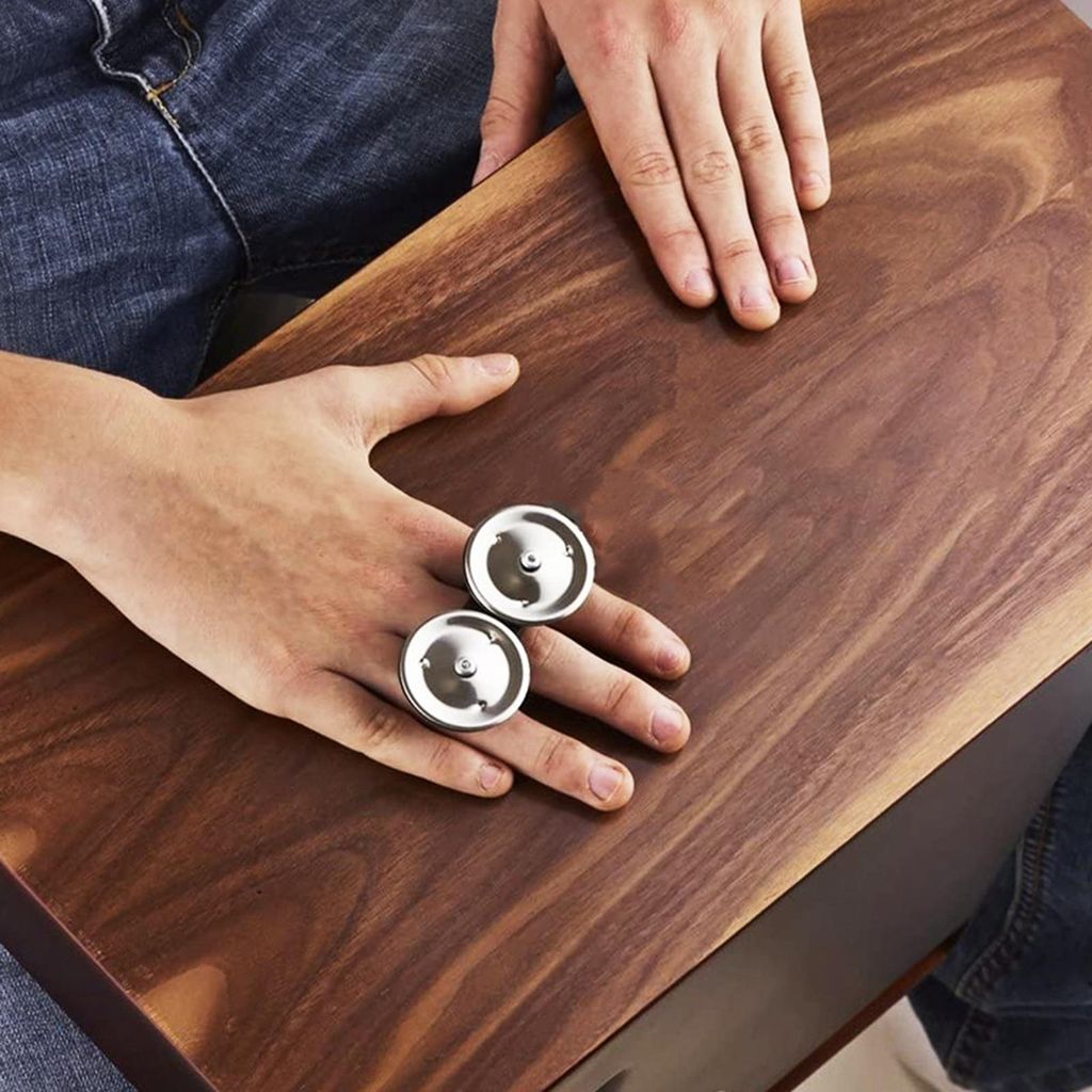 Finger Jingle Tamburin für Cajons Bongos Djembes Congas Handtrommeln Percussion Begleitmusik