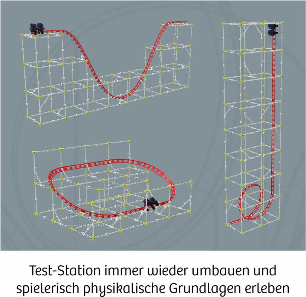 Roller Coaster Kosmos : Kit de Construction Stable pour Billes Rapides