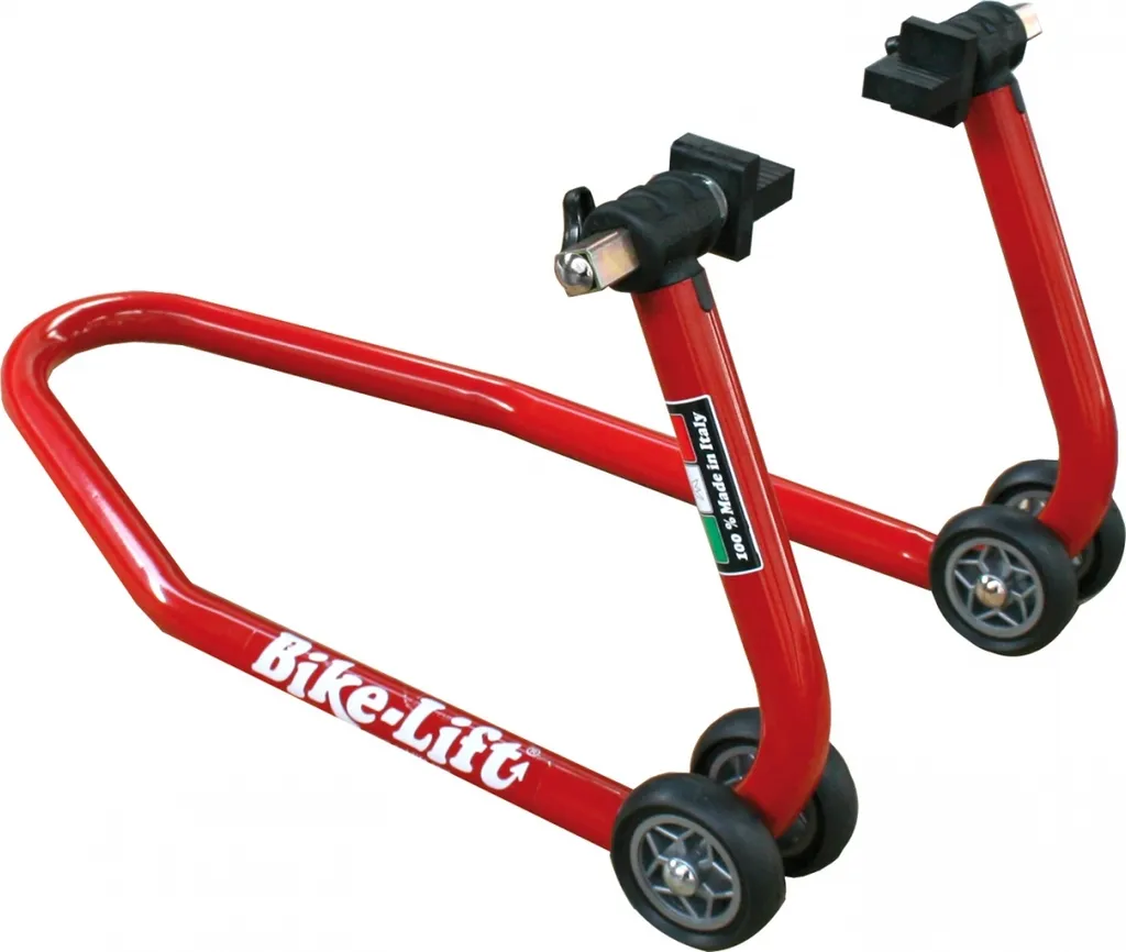 Stabilisez votre moto avec la béquille avant Bike Lift FS-10/H 35cm rouge