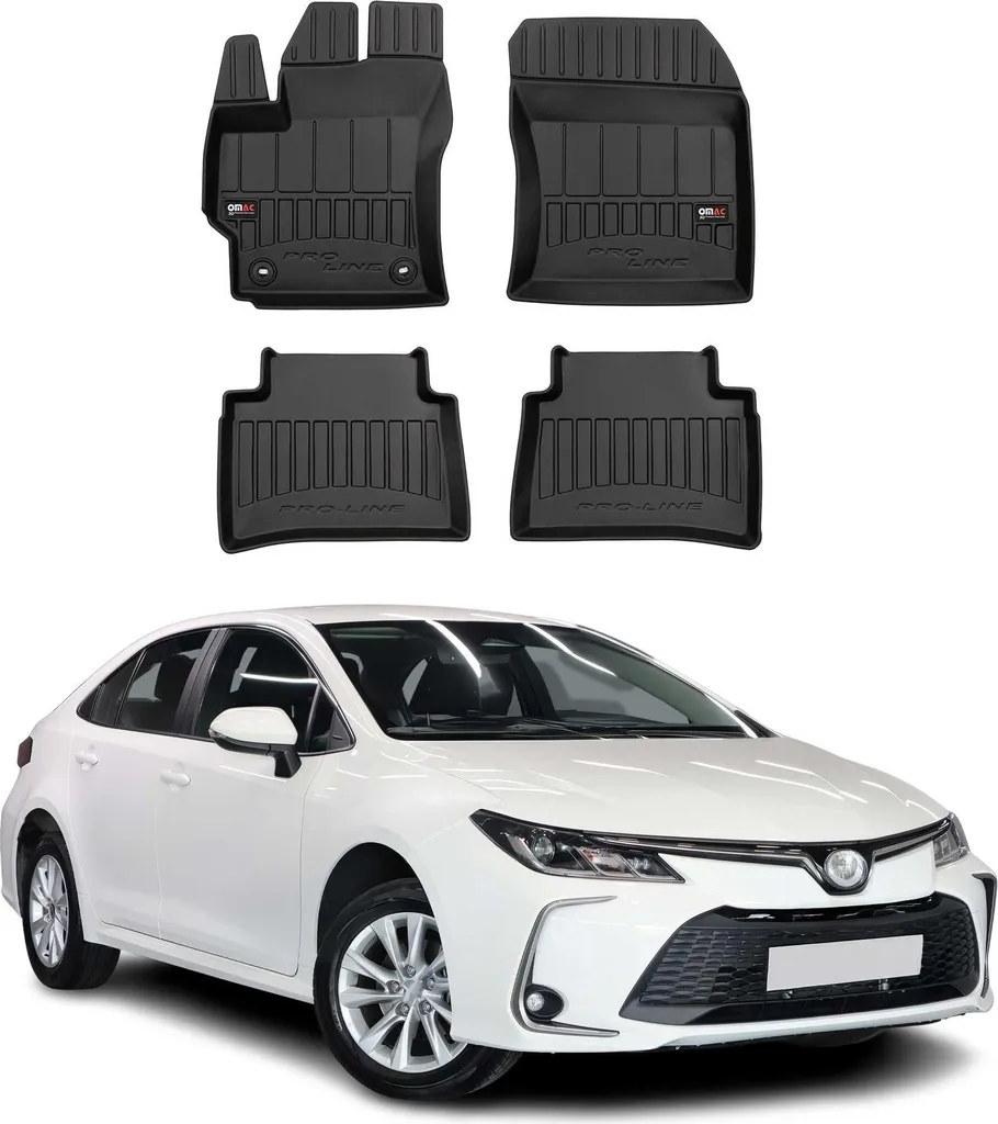 Tappetini Design TPE per Toyota Corolla Sedan | Accessori Interni 2019-2024