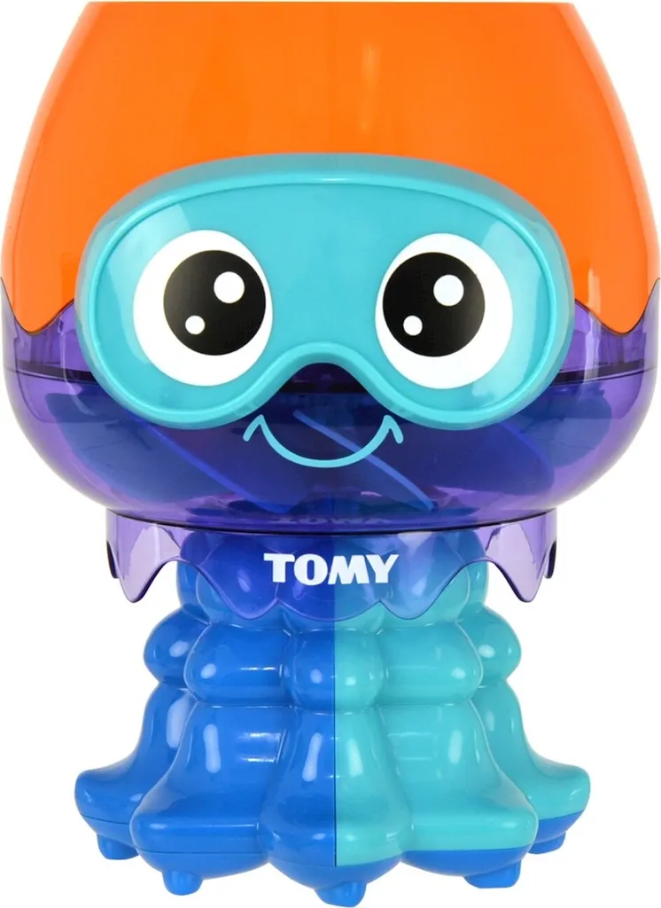 TOMY Poulpe de Bain Rigolo pour Bébé : Jouet d'Éveil avec Ventouses