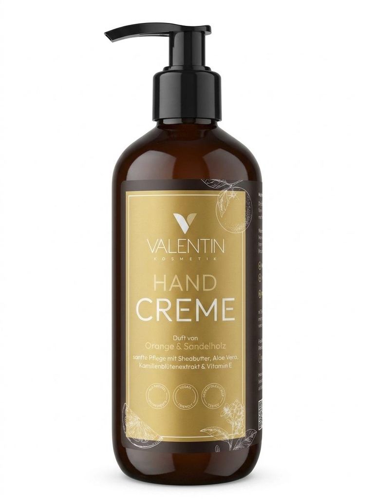 VALENTIN Kosmetik Handcreme Orange & Sandelholz mit Produktbild 