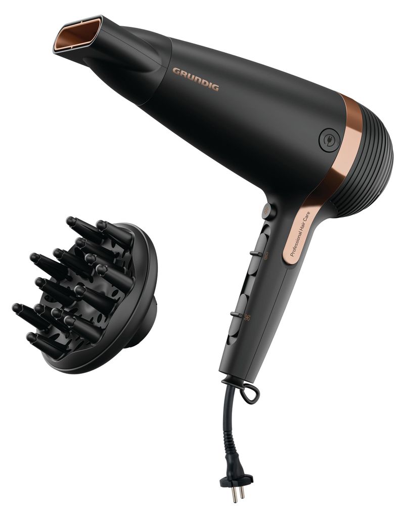Grundig HD 7081, Schwarz, Rosa-Goldfarben, Hängeschlaufe, Produktbild 