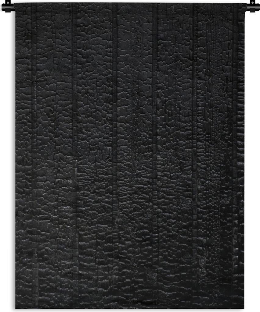 MuchoWow Wandteppich Wandbehang Schwarz - Design - Textur - Lederoptik 90x120 cm Tapisserie Dekoration Wandtuch - Wanddeko
