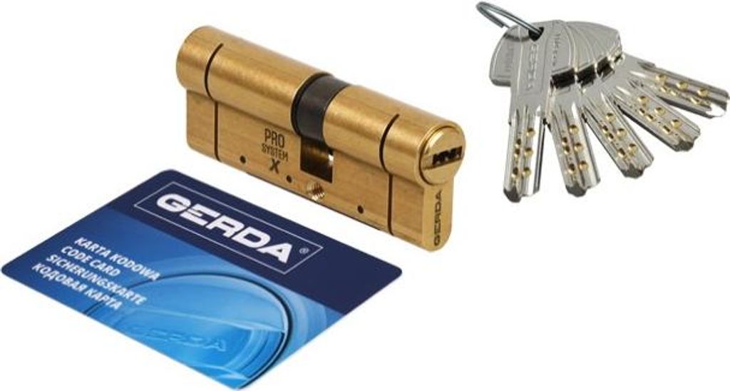 Profilzylinder Gerda PRO System 30/40 Messing Klasse 6 Box