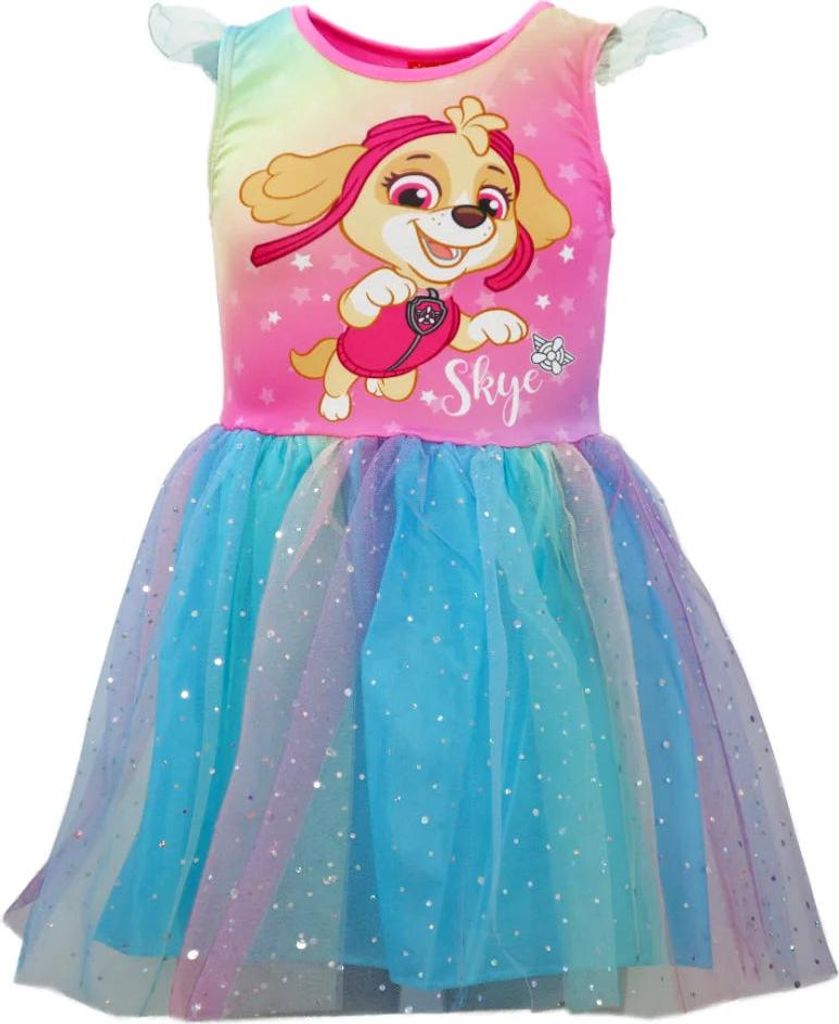 Paw Patrol Skye Regenbogen Mädchen Kinder Tüllkleid Kleid – Produktbild 