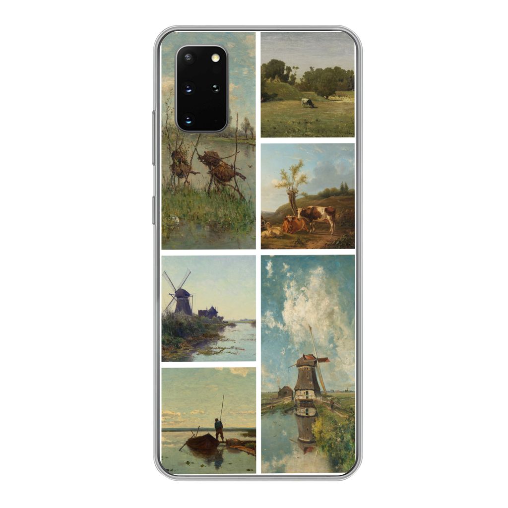 MuchoWow Handyhülle Schutzhülle Hülle für Samsung Galaxy S20 Plus Kunst - Collage - Niederlande Silikon Softcase Handy Hülle - Hartschale