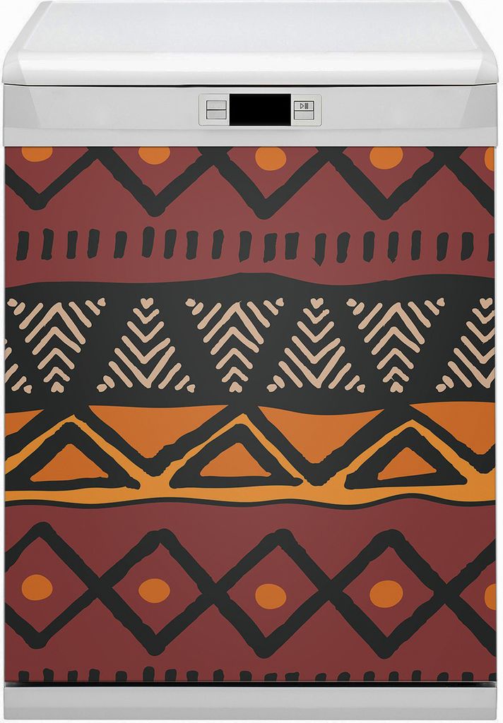 Magnet Folie für Geschirrspüler Magnete Geschirrspüle Magnet für Spülmaschine 60x70 cm Nachbildung - Design Afrika