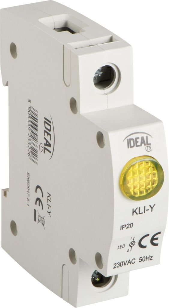 Gelbe LED-Kontrollleuchte KLI-G Ideal