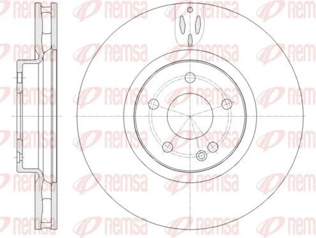 Disque de frein pour entretien Mercedes Classe V et Vito 4474210012 REMSA
