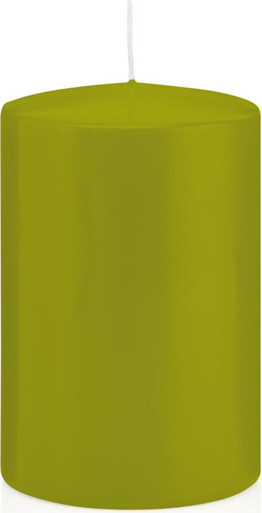 Stumpenkerzen in RAL-Qualität Grün Ø 98 x 200 mm, 6 Stück