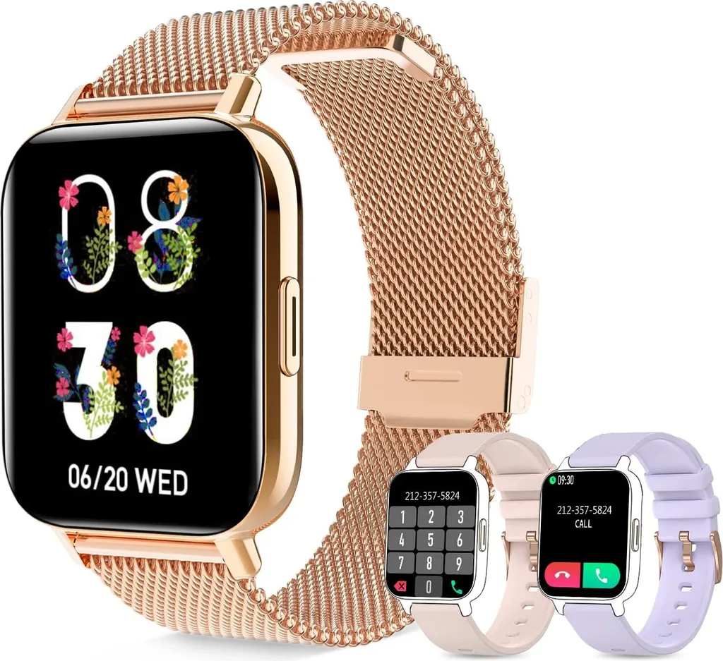 Colesma Orologio Smartwatch Donna con Chiamata Bluetooth e Assistente