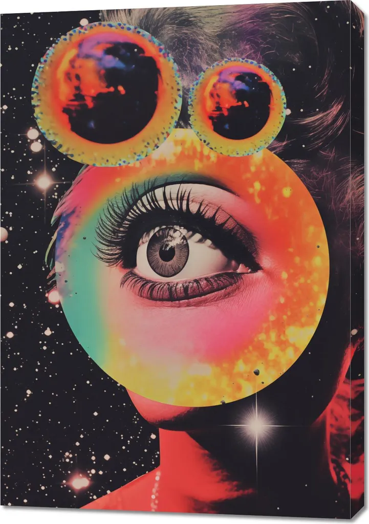 Offerta Quadro 70x100 Occhio nello spazio - Spedizione Rapida