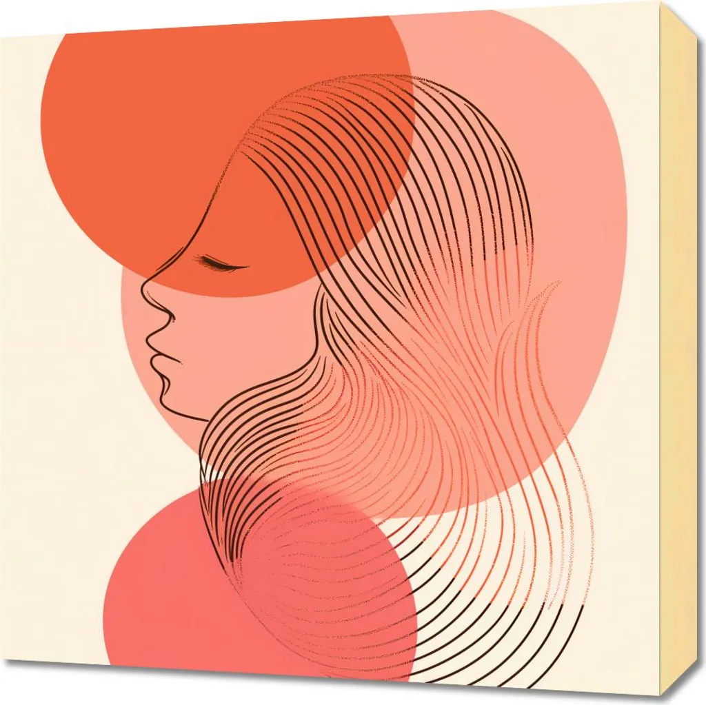 Offerta Quadro 50x50 Tramonto Lineare: Tela Moderna Prezzo Imbattibile