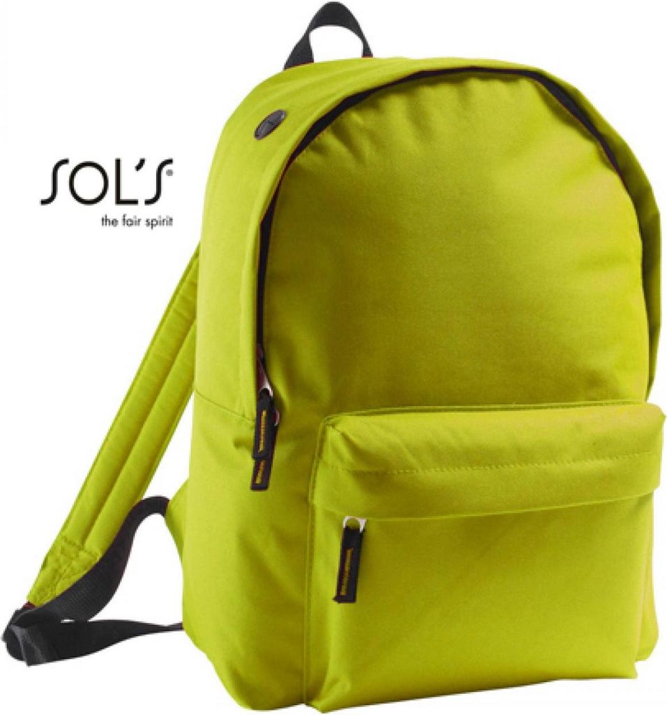 SOLs Bags 70100 | Backpack Rider Rucksack | 14 x 28 x 40 cm - Farbe: Apple Green - Größe: 14 x 28 x 40 cm