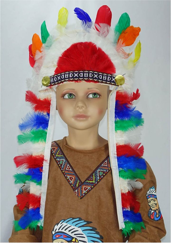 Kinder Federkopfschmuck Produktbild 
