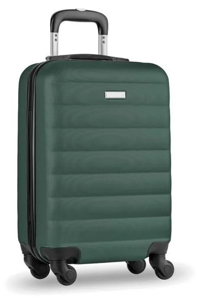 Valise rigide Budapest MO1414 en vert foncé fini les bagages fragiles ici