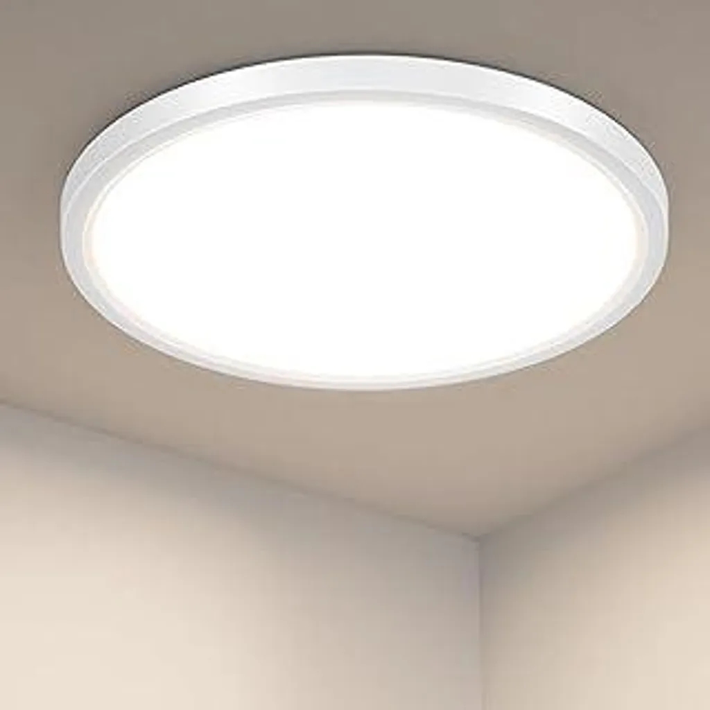 Pack 2 Plafoniere LED Quadrate 18W 225x225 Mm Bianco Naturale 4000K 4500k 84236404