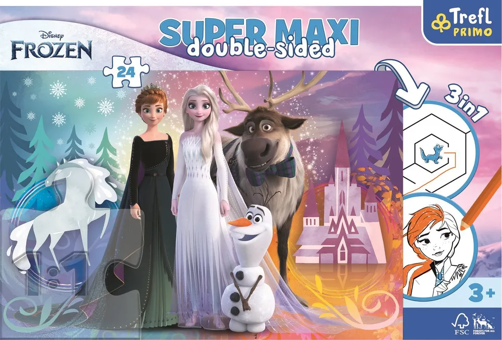 Puzzle de sol 24 pièces Trefl pour activité calme enfant de 3 ans