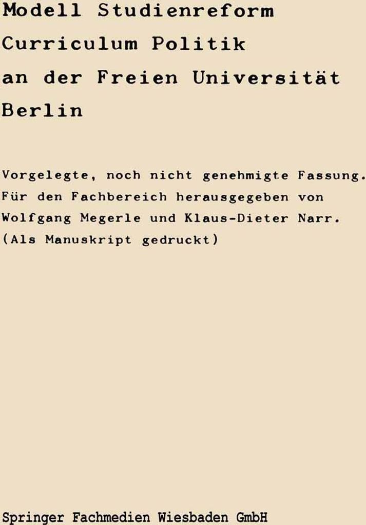 Modell Studienreform