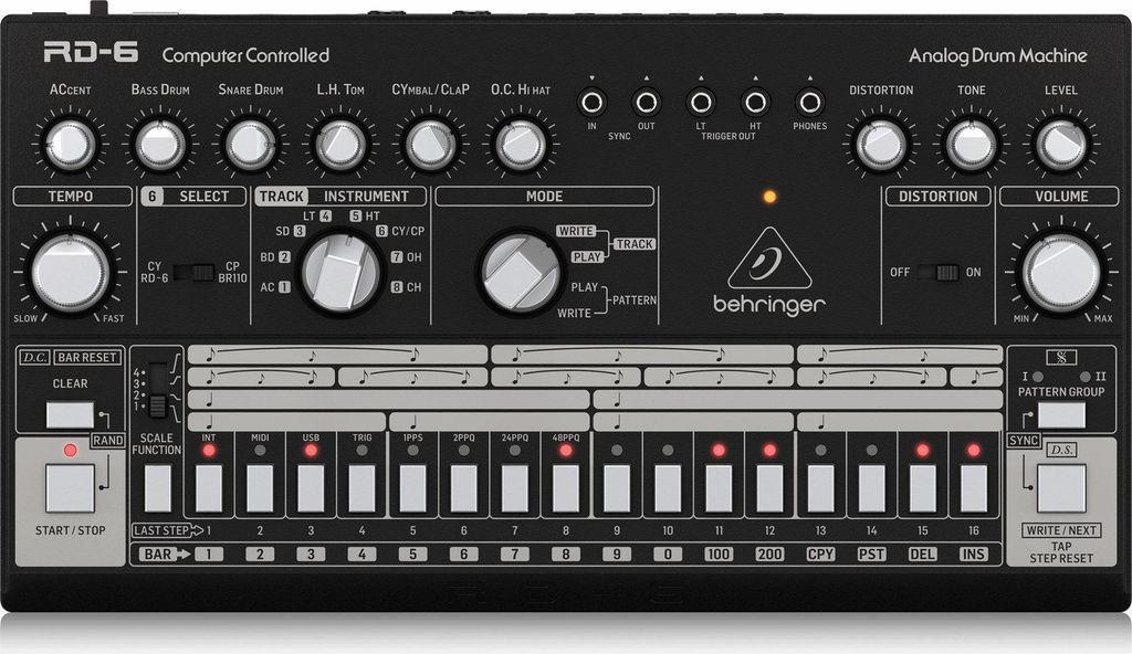 Behringer RD-6-BK boîte à rythmes et à percussions Image du produit 