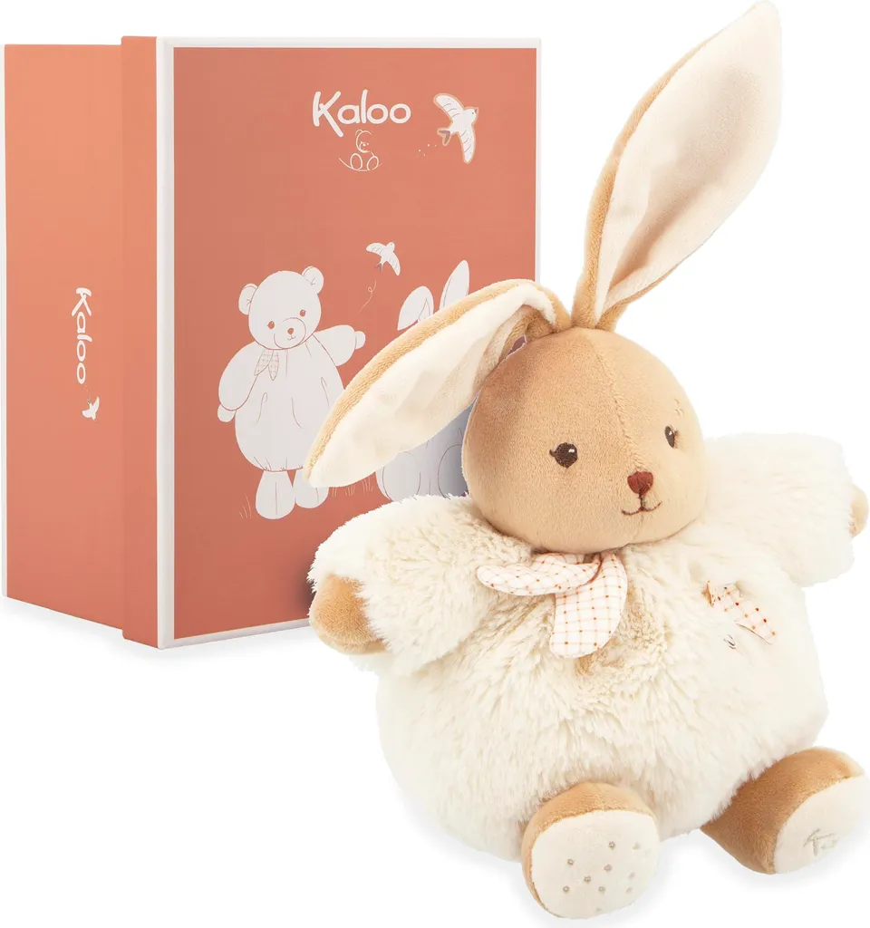 Kaloo Lapin en peluche Crème - Doudou extra doux et durable de 17 cm - 2