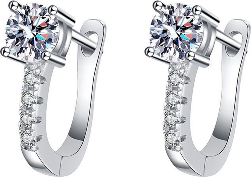 1 Paar Damen Manschettenohrringe Ohrstecker Strass Hochzeit Ohrstecker Geometrischer Legierungsohrring Tägliches Pendeln Party Ohrschmuck