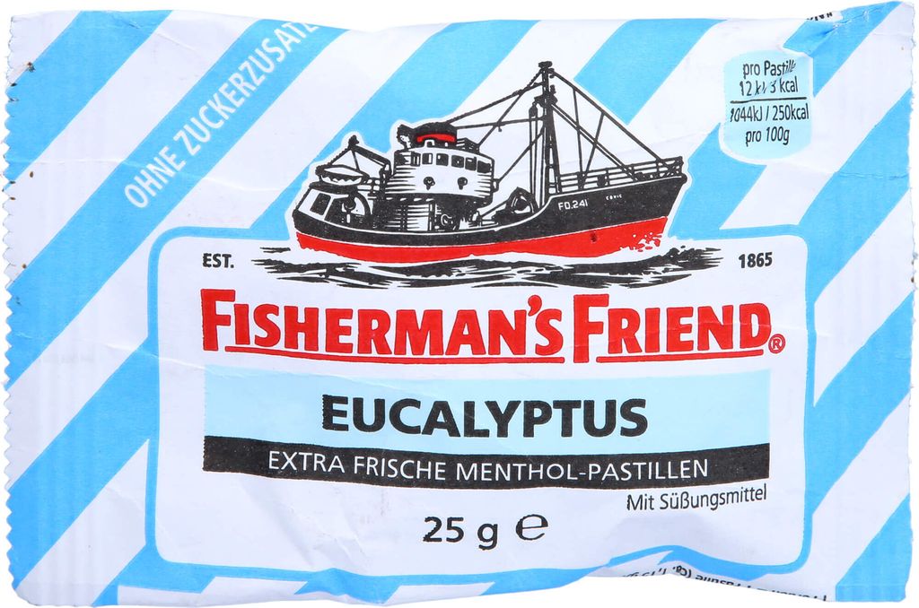 FISHERMANS FRIEND EUCALYPTUS OHNE ZUCKER, 25 g PAS Produktbild 