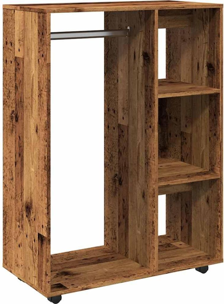 vidaXL Věšák na oblečení vzhled starého dřeva 80x40x110 cm Obrázek produktu 
