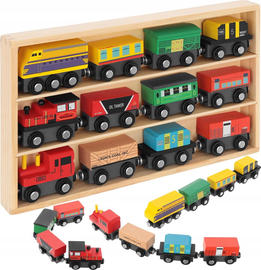 Lt326 Holz-Magnet-Zuglokomotive Produktbild 