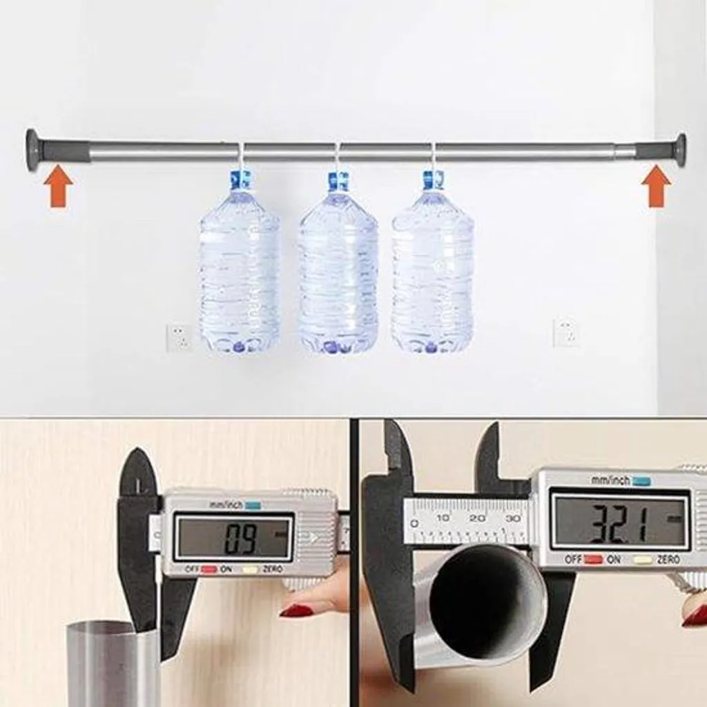 Tringle à rideaux pour séparation de pièce extensible sans trou
