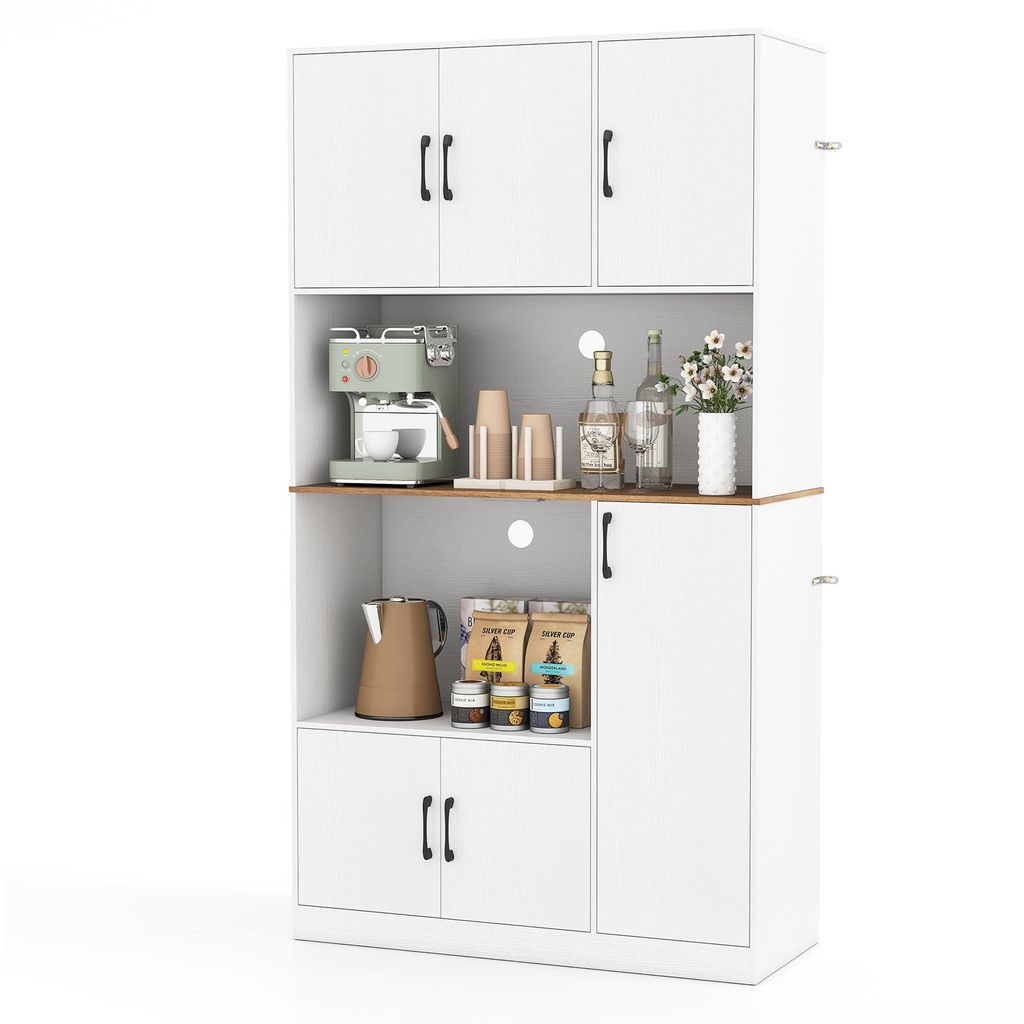 COSTWAY Küchenschrank, Buffetschrank, Hochschrank mit Produktbild 