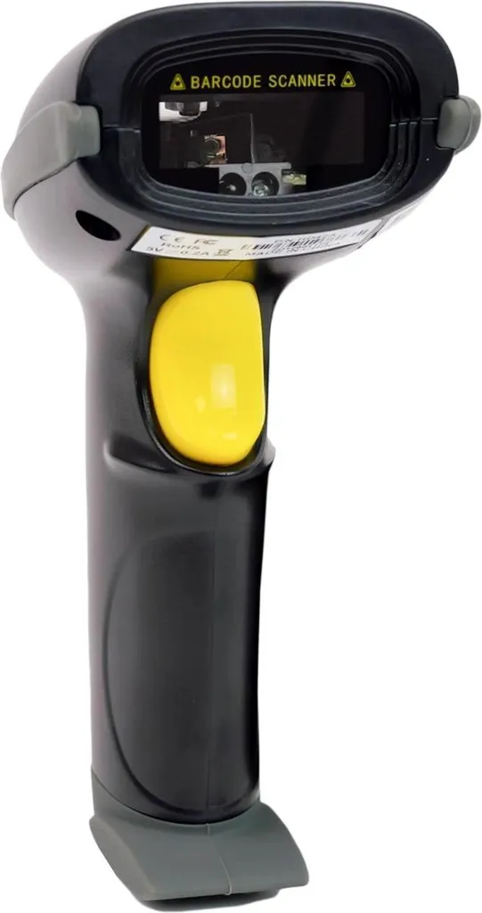 Scanner de code-barres de comptoir laser 1D USB avec son socle - 2