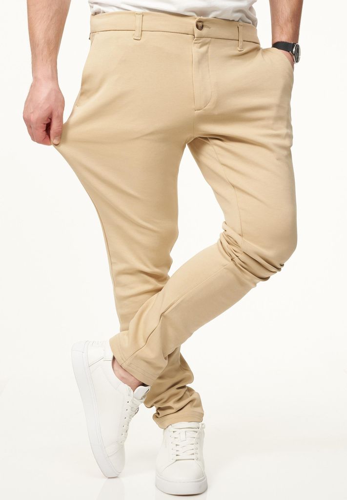 DAILY Baumwolle Herren Chinohose als Performance Pants mit Super Stretch in Slim-Fit Ultra Bequeme & Flexible Herren Stoffhose mit 6% Elasthan