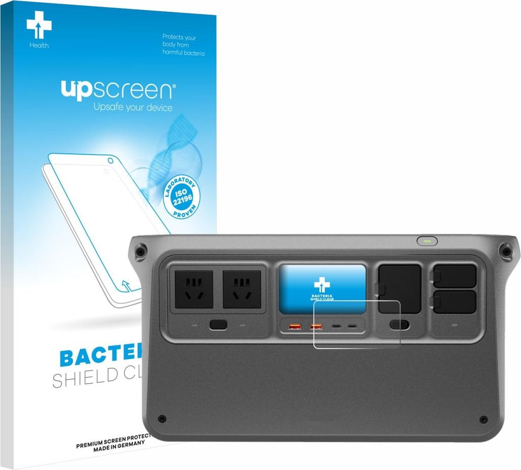 upscreen Schutzfolie für DJI Power 1000 V2 Displayschutz Displayschutzfolie Folie Klar antibakteriell