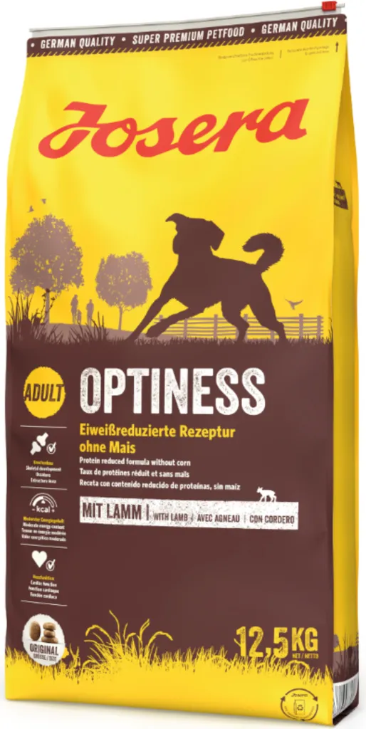 Josera Optiness 12,5kg : Alimentation sans maïs pour le soutien articulaire