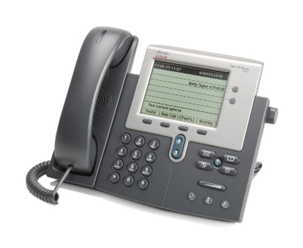 Telefon Cisco IP 7942G, ID dzwoniącego, funkcja Zdjęcie produktu 