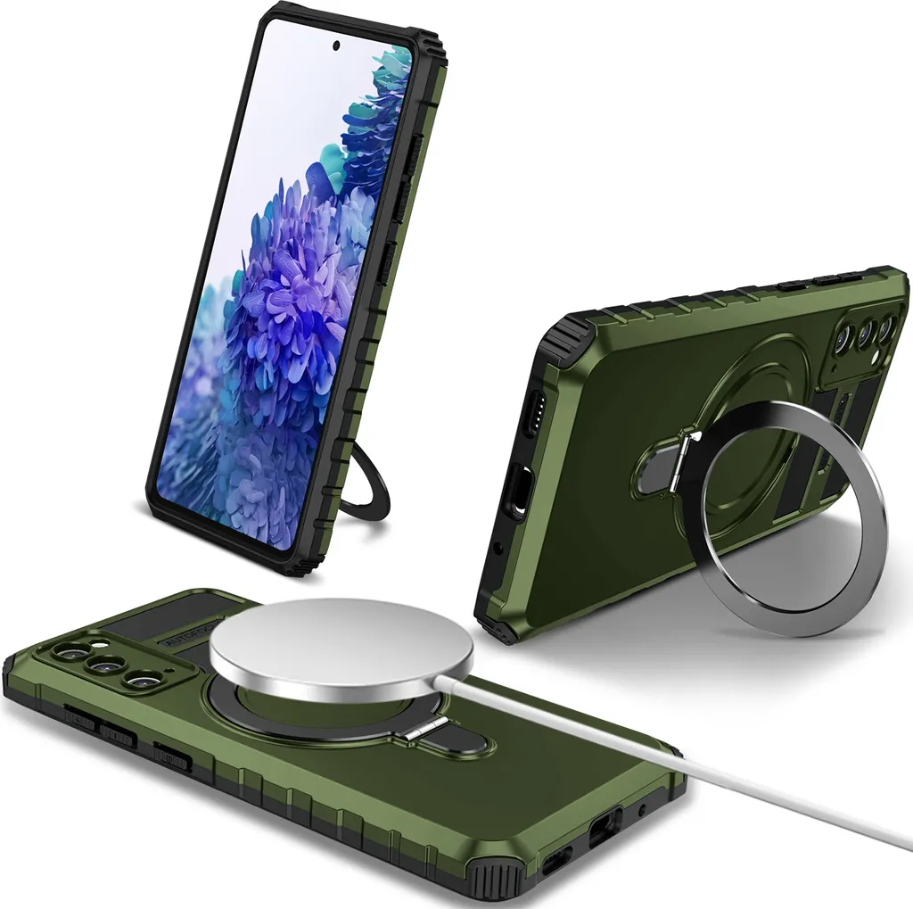 Cover Verde Samsung S20 FE 5G MagSafe: Stile e Protezione Totale