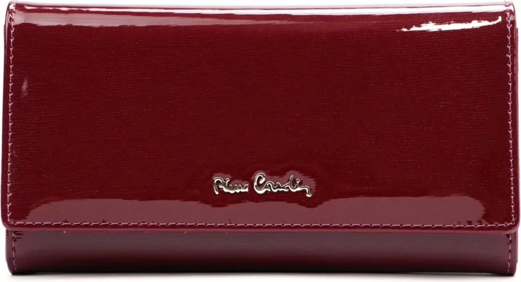 Pierre Cardin 05LINE100: Portafoglio Donna in Vera Pelle con Logo Argento