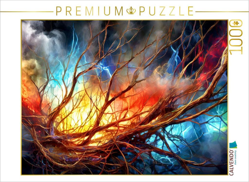 CALVENDO Puzzle Flammende Transformation | 1000 Teile Produktbild 
