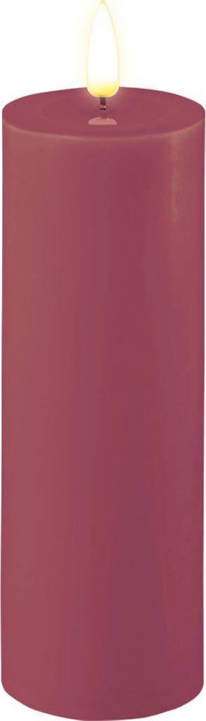 LED Kerze Magenta 5 x 15 cm