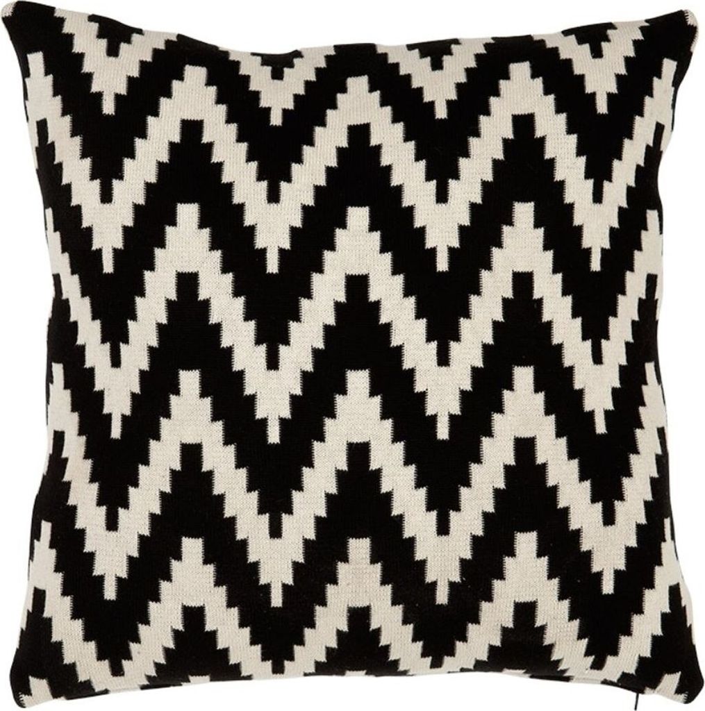 Casa Padrino Luxus Kissen 2er Set 50 x H. 50 cm Schwarz / Beige - Wohnzimmer Accessoires