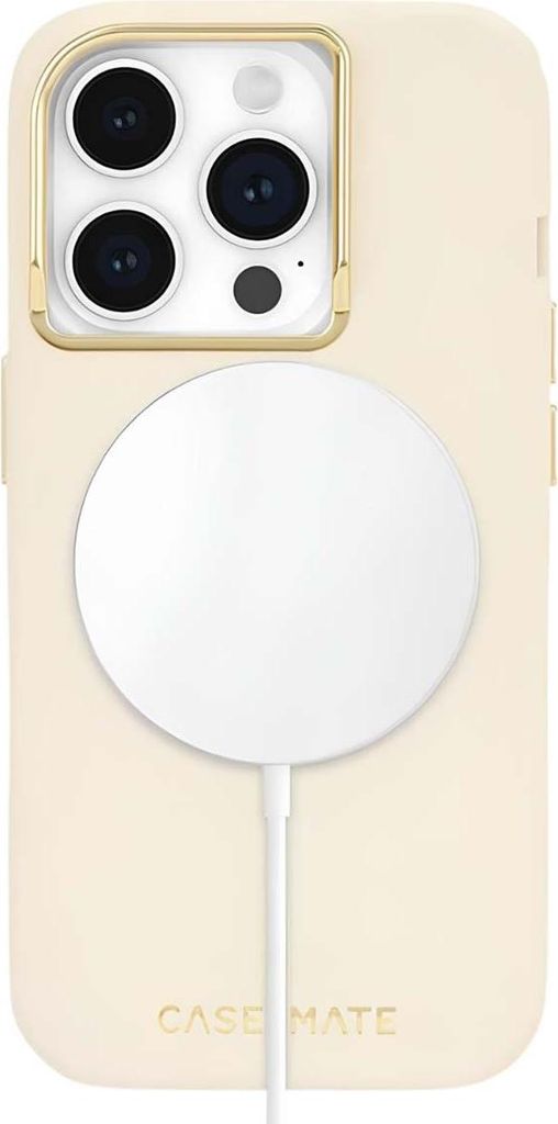 Case-Mate Silikon MagSafe - Hülle für iPhone 15 Pro (Beige)