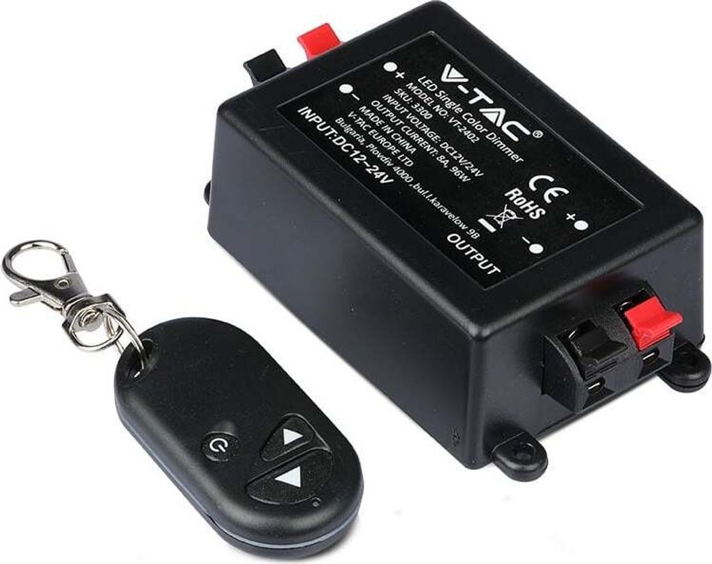 V-TAC LED-Streifenleuchte - Zubehr - 96W - Dimmer - Fernbedienung - IP20