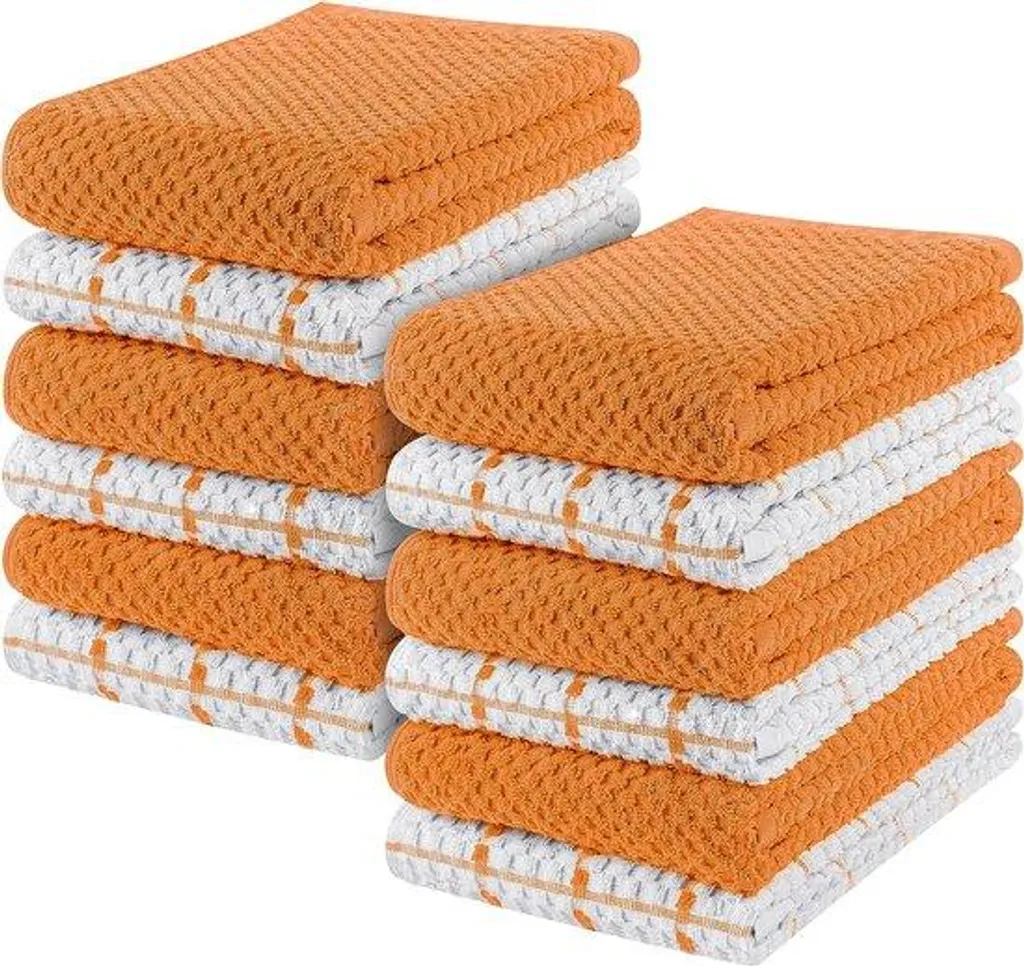 Essuie-mains et vaisselle pour cuisine - Lot de torchons coton 38x64