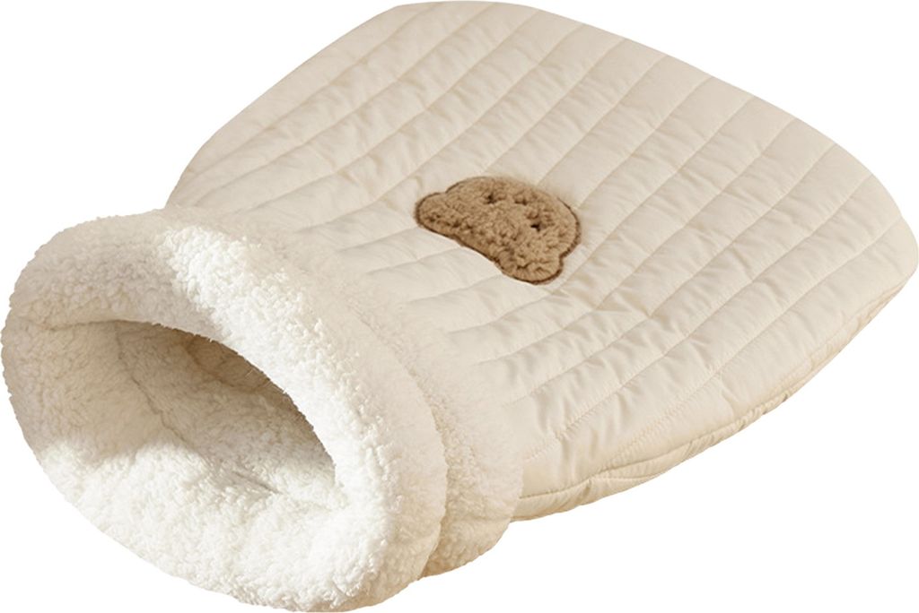 Katzenschlafsack, warmes Haustierbett, gemütliches Katzenhaus, Fleece-Zelt, Nest, Haustier, Herbst/Winter, Schlafsack für Hauskatzen