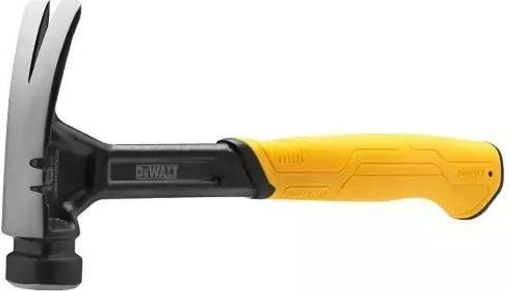 A Dewalt hammer is shown against a white background.