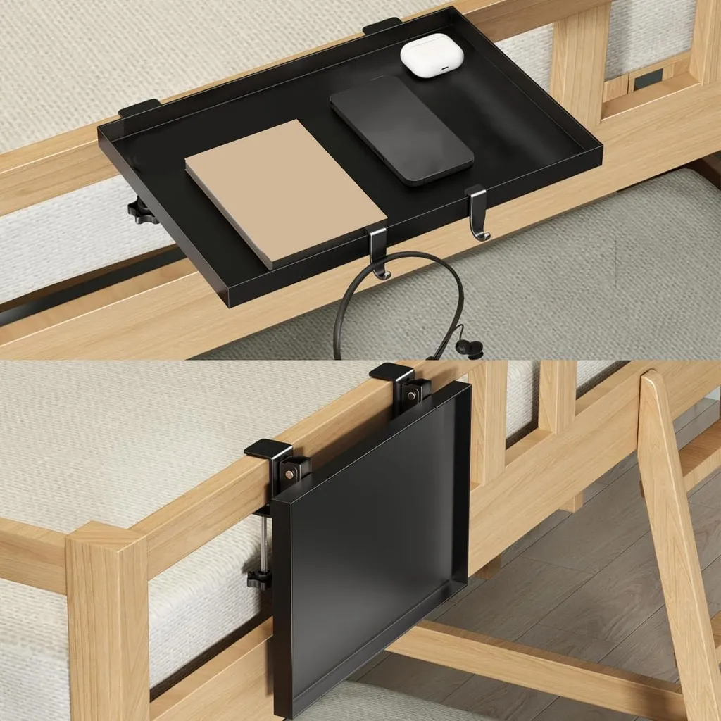 Table de chevet pliable en acier carbone robuste pour lit superposé - 17
