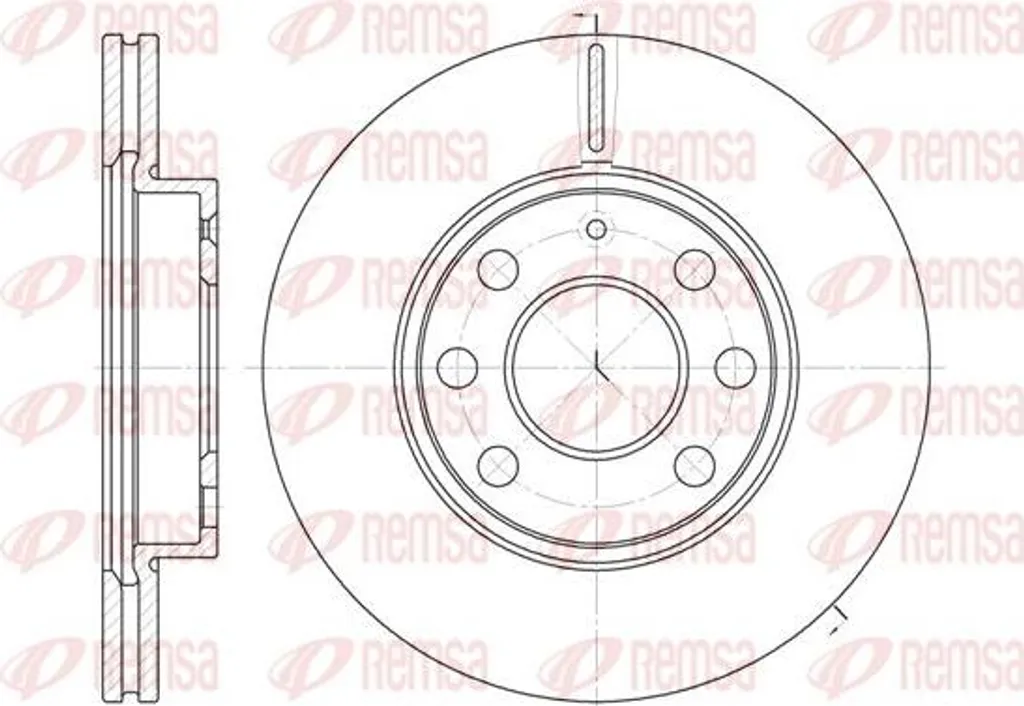 Disque de frein REMSA 6665.10 pour supprimer les vibrations au freinage